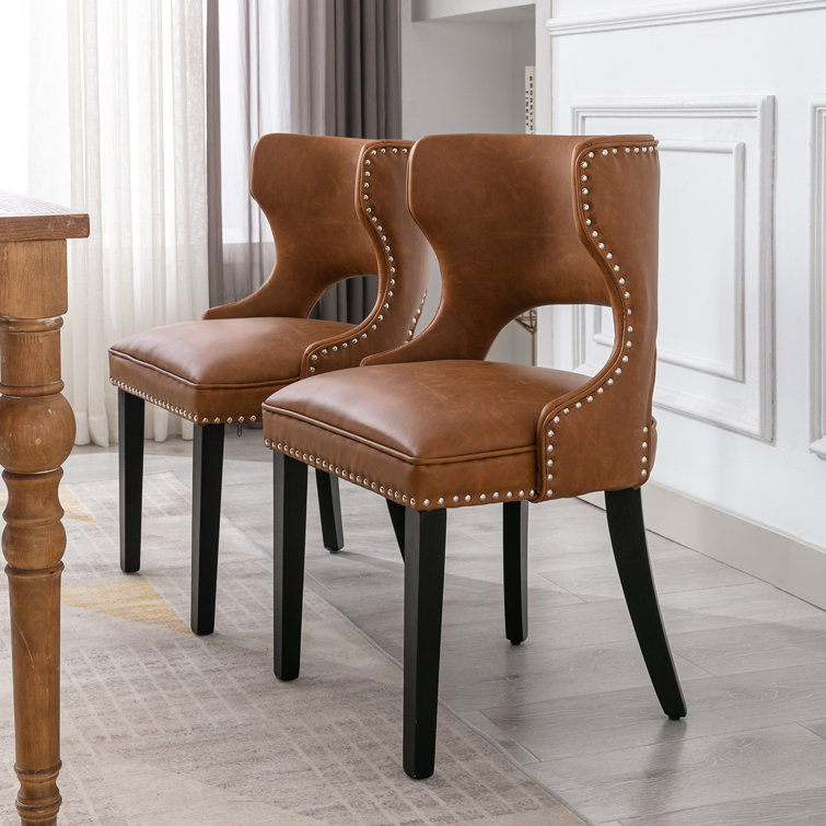 Leather 2025 dinette chairs